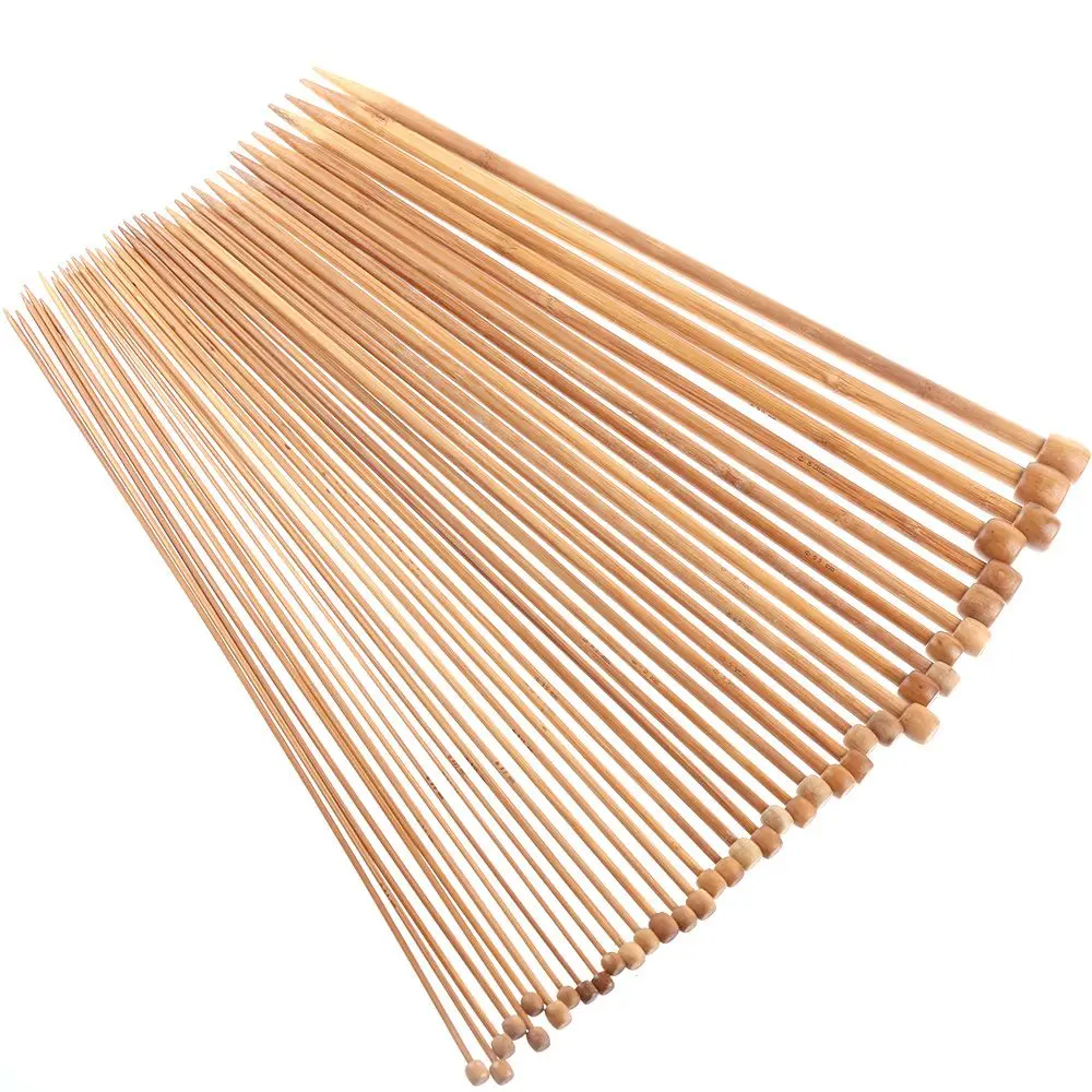 

36Pcs/Set DIY 18 Sizes Crochet Hooks Crochet Circular Wood Bamboo Knitting Needles Pins for Thick Yarn DIY Crafts Sewing Tools