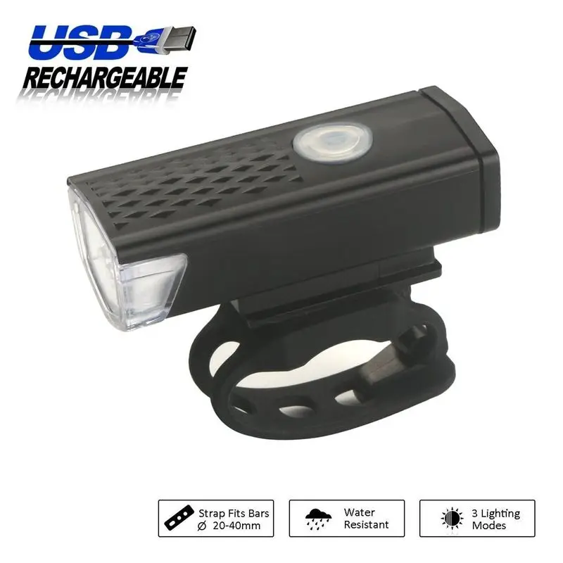 Flash Deal Bike Light USB Rechargeable 300 Lumen 3 Mode Bicycle Front Light Lamp Bike Headlight Cycling LED Flashlight Lantern 1 Flash Deal Bike Light USB Rechargeable 300 Lumen 3 Mode Bicycle Front Light Lamp Bike Headlight Cycling LED Flashlight Lantern 1