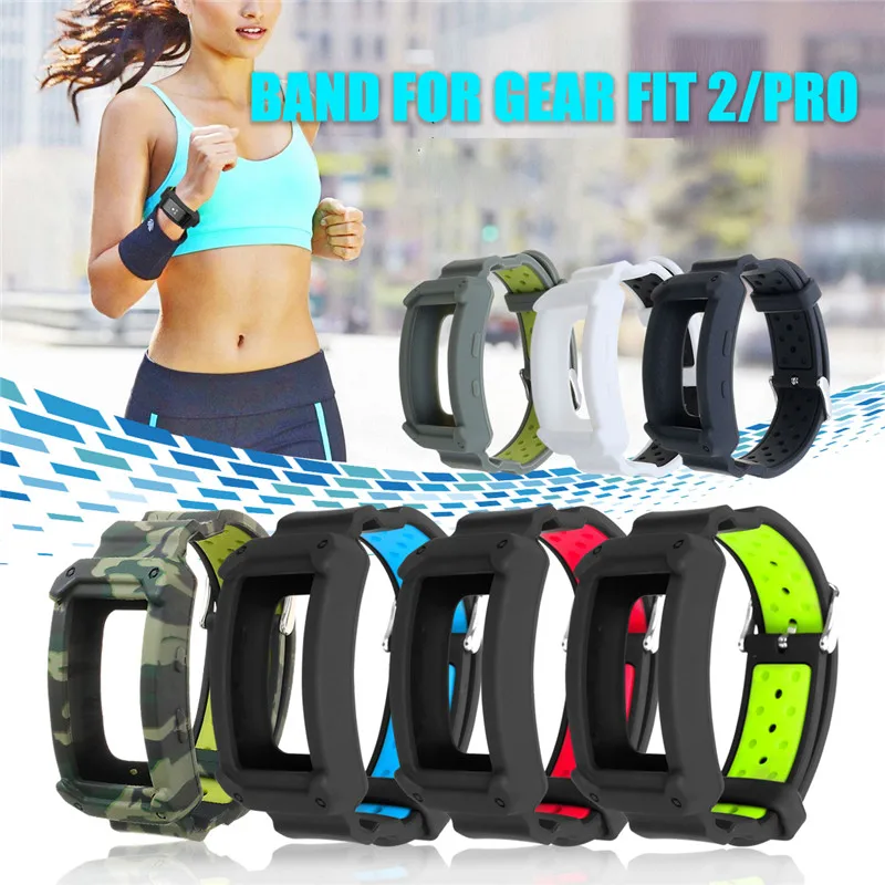 Силиконовый ремешок для часов сменный Samsung Gear Fit 2 SM R360/Fit2 Pro R365 наручных
