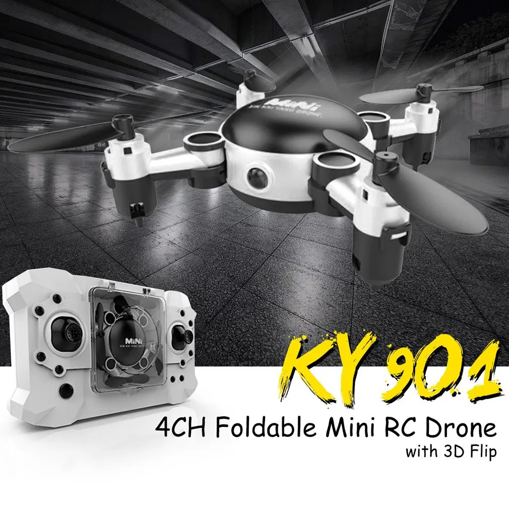 

OCDAY KY901 2.4GHz RC Quadcopter 3D Flip 4CH Foldable Mini Drone BNF Altitude Hold Headless Mode Drone Camera Indoor Outdoor Toy