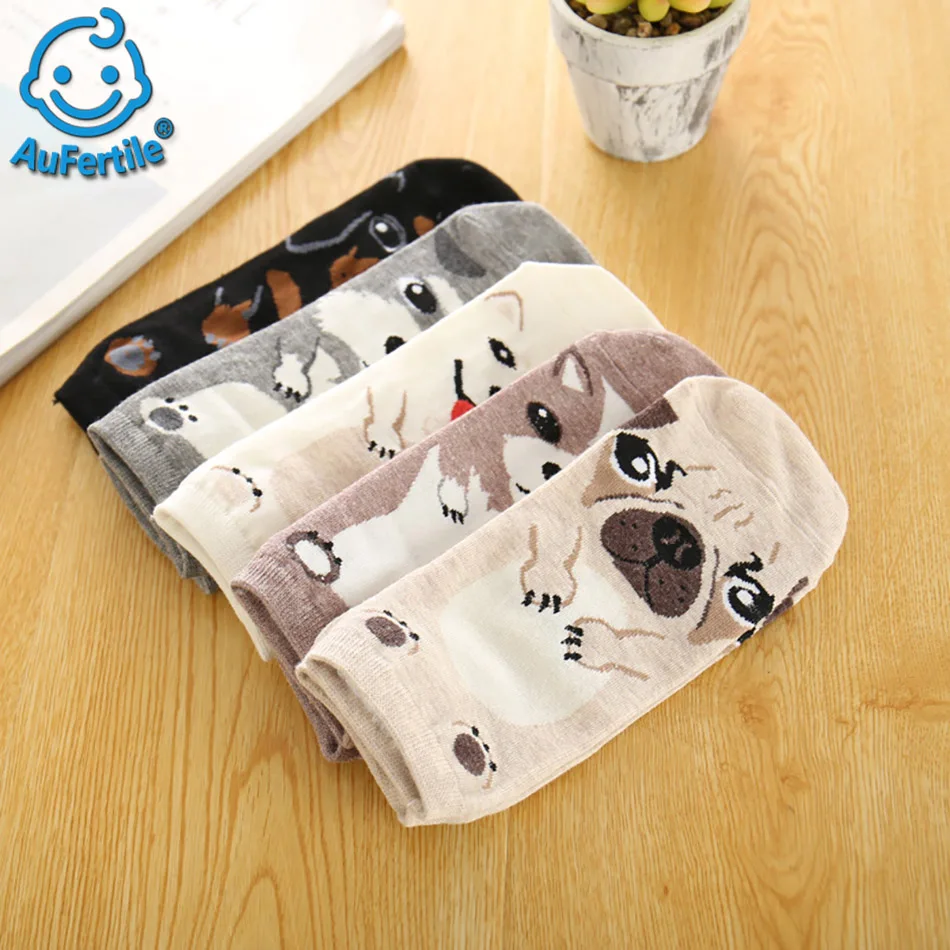 Autumn And Winter New Adult Men And Women Socks Cartoon Cute Fashion Trend Of adult  Cotton Quality 5 Pairs Of Packaging