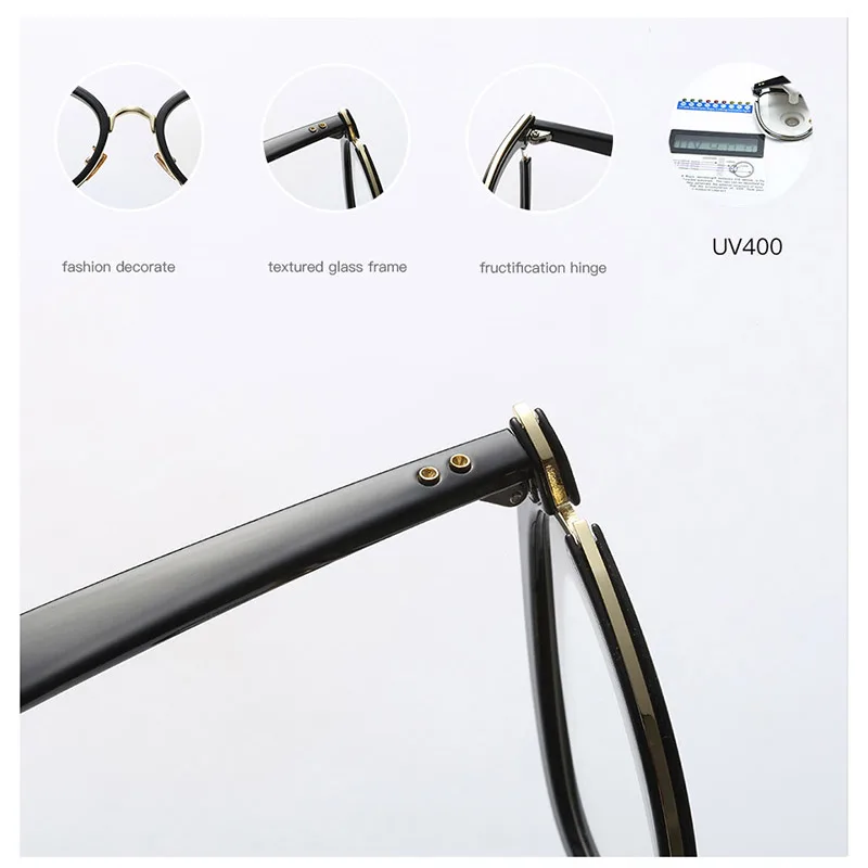Eyeglasses Frames Eyewear Frames Women Glasses Fashion Eyeglasses Woman Semi-Transparent Optical Eyeglasses Fashion Frame Spectacles for Women Prescription Eyewear Glasses Frame
