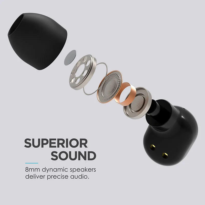 Mixcder T1 беспроводные наушники Bluetooth V5.0 TWS HD стерео двойной микрофон CVC8.0
