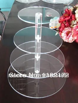 

4 Tier free shipping unique Layout Beautiful grace acrylic eiffel tower cupcake stand / cake stands