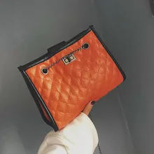 

2018 Luxury Brand Women Plaid Bags Large Tote Bag Female Handbags Designer Black Leather Big Crossbody Chain Messenger Bag Girl