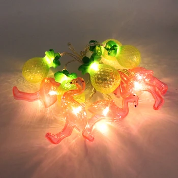 

10LED Flamingo Pineapple String LED Light Birthday Wedding Christmas New Year Party Home Bedroom Decoration