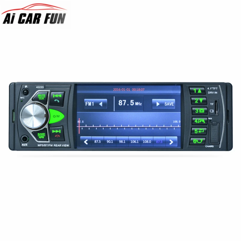 

4022D New 4.1 Inch Car MP5 Car MP5 Card Radio Player U Disk Support Reversing Video Camera Fast Charge Car Audio MP5 Player