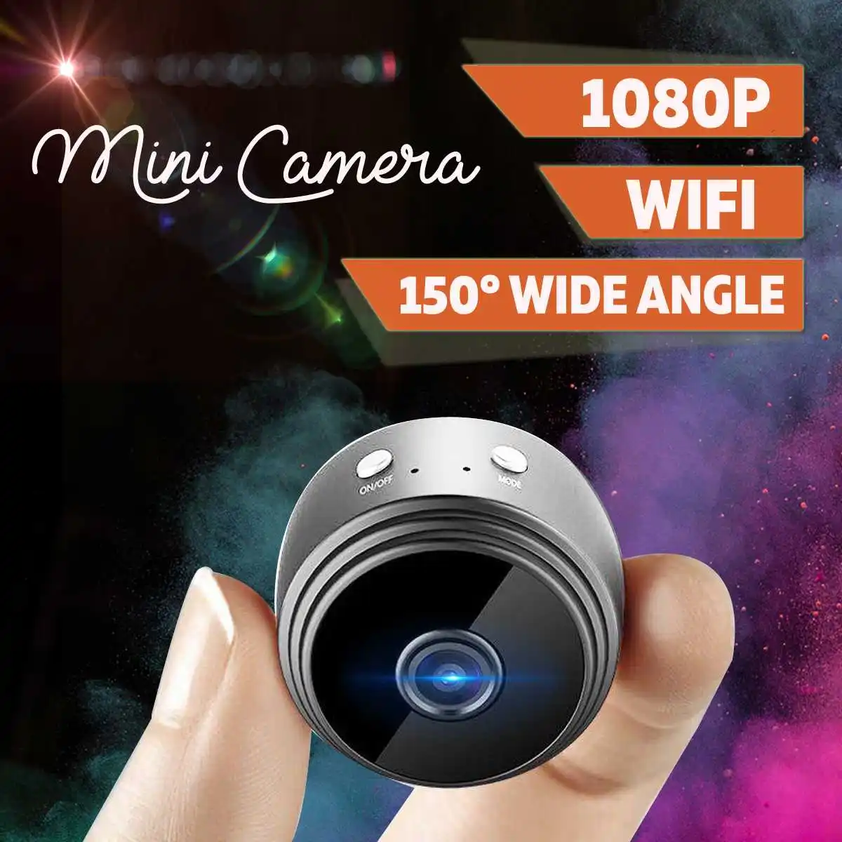 

Mini WiFi 1080P HD Wireless Smart Security IP Monitor Home Magnetic CCTV camera