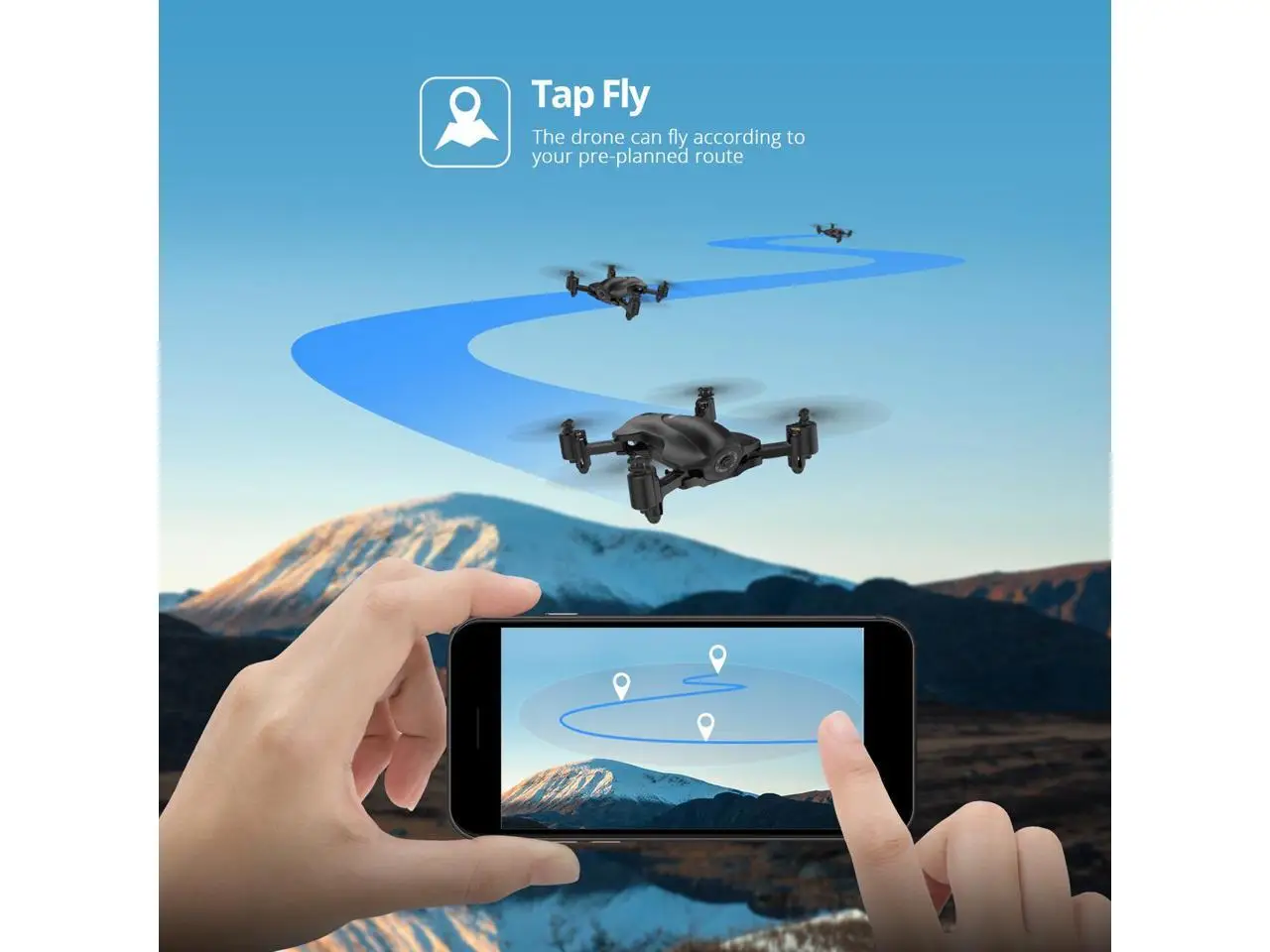 Holy Stone HS165 складной gps Дрон 5G 1080P HD камера Tap Fly Circle Fly с удержанием высоты одним ключом Start Live Video Quadcopter