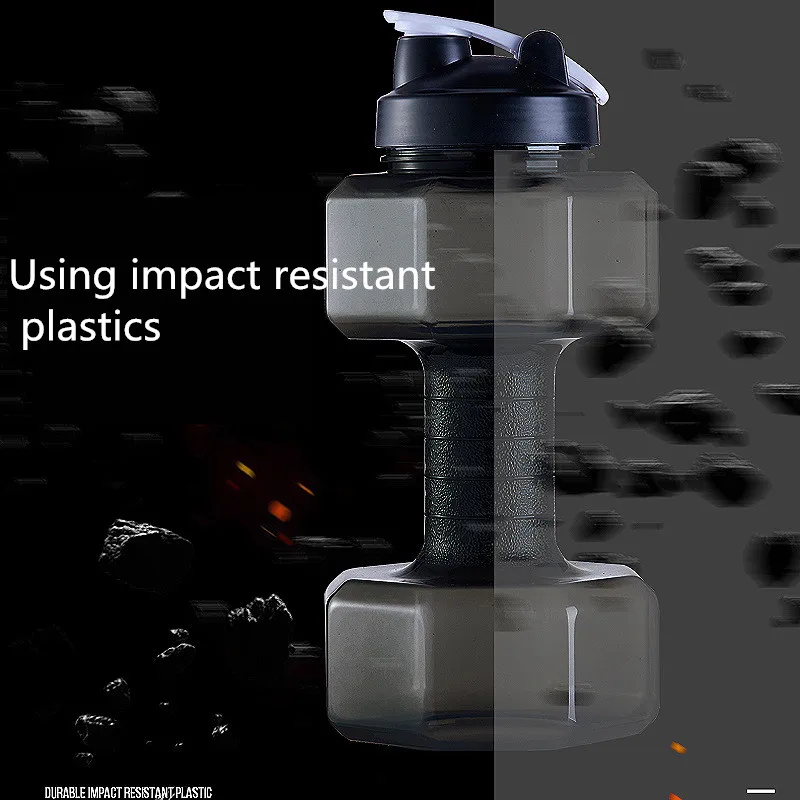 2.2 Liters Natural hiking Dumbbell Sport Bottle Portable Water Bottle men's Plastic Large Water Cup Fitness Cup Large Capacity 2.2 Liters Natural hiking Dumbbell Sport Bottle Portable Water Bottle men's Plastic Large Water Cup Fitness Cup Large Capacity