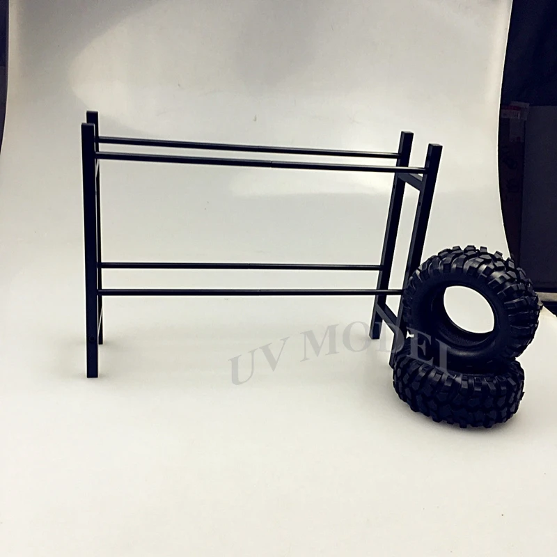 High Quality RC Drift Cars 1/10 Wheel Rims & Drift tyre Tire Racks Crawler SCX10 BLACK