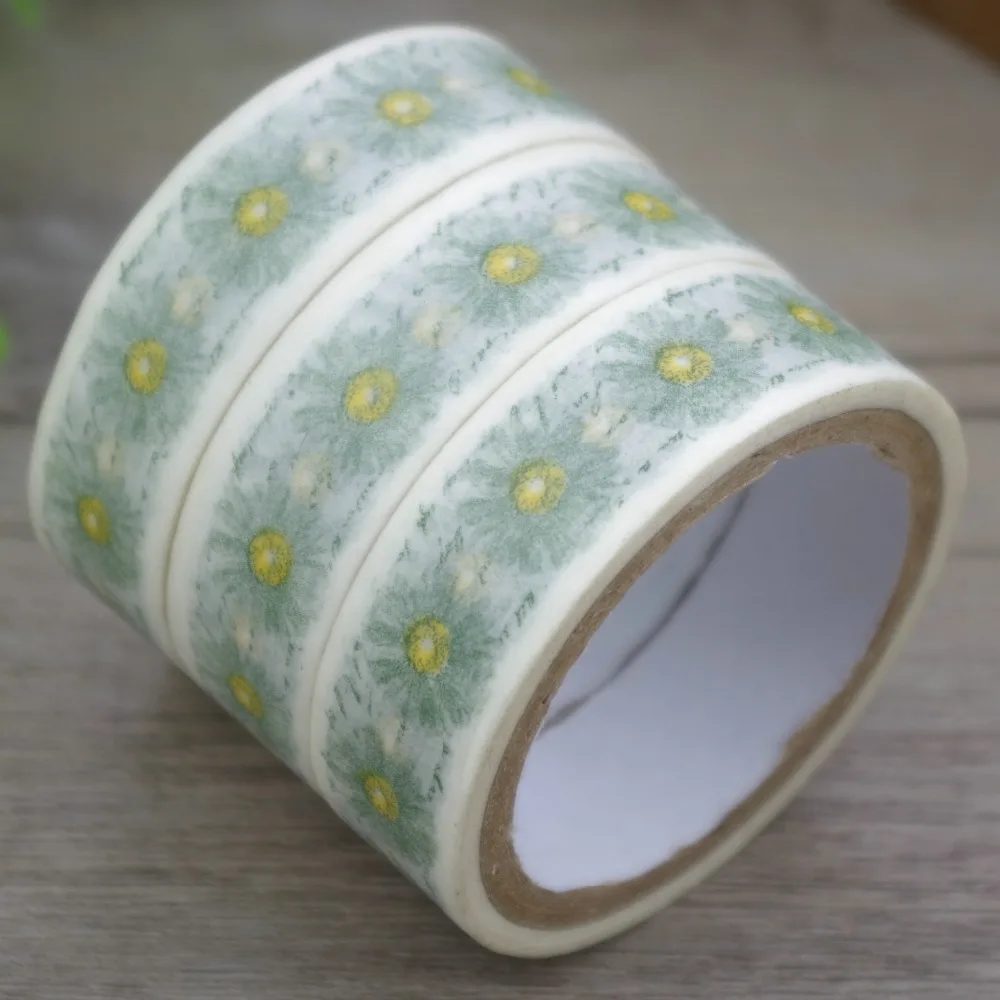 2017 New 1x Flowers Japanese Stationery Floral Washi Tape Scrapbooking Hobonichi Decorative Masking Office Adhesive | Канцтовары для