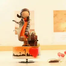 Вращающиеся украшения музыкальная шкатулка коробка подарок на день рождения для девушки подарки мед для свадьбы и Рождества