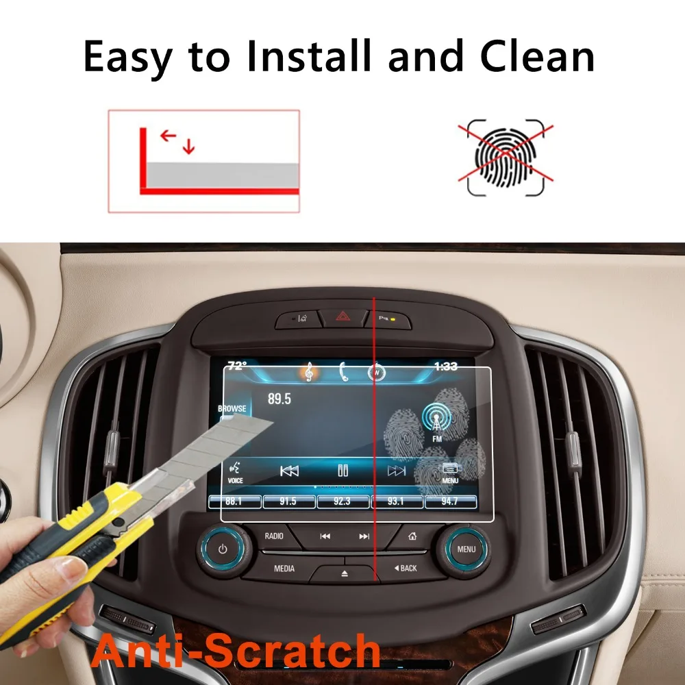 RUIYA screen protector for Insignia Touch R 700 IntelliLink 8inch 2016 car navigation screen9H tempered glass protective film