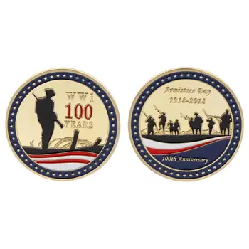 

Commemorative Coin the First World War Armistice Day 1918 -2018 100 Years Anniversary Souvenir Craft Art Collection Gifts