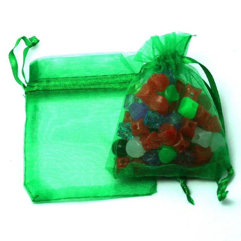 10pcs 7x9 9x12 10x15 13x18cm Drawstring Organza Bags Jewelry Packaging Bags Wedding Party Favor Gift Bags Jewelry Pouches 