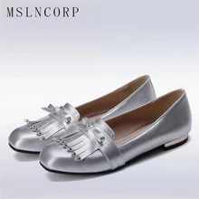 Большие размеры 34-47; модные повседневные женские туфли-оксфорды с квадратным носком, с кисточками и бантиком; удобные женские неглубокие мокасины на плоской подошве