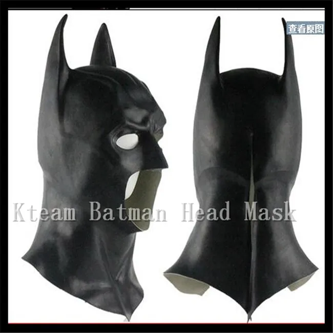 

Halloween Party Cosplay Men's Latex Face Mask Batman Cosplay Movie Mask Adult Party Masquerade Rubber Latex Masks For Halloween