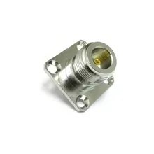 1 шт. разъем Jack N RF коаксиальный адаптер конвертер Разъем припой пост 4 отверстия Панель Крепление изолятор длинные 4 мм никелированный