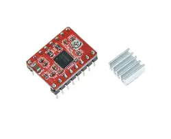 A4988 шаговый двигатель drive RepRap a4988 Драйвер Stepstick 2A с теплоотвод Макс 128 микро шаговый двигатель 3D-принтеры