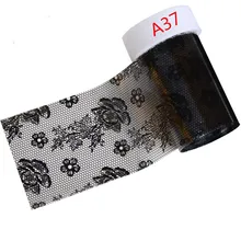 Elegant Flowers Pattern Transfer Nail Art Foils Sticker Nails Decals Beauty Foil Polish Wraps Tips Decoration for Nail Art D177