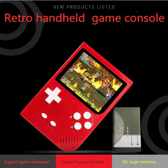 Горячая Распродажа Coolbaby RS69 3 дюймовый экран Ретро портативная игровая консоль 8G 2000 Встроенные игры Поддержка TF карты игровой файл