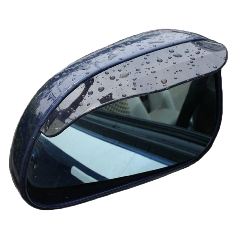 

2 Pcs/lot PVC Car Rear View Mirror Sticker Rain Eyebrow Mirror Rain Shield Shade Cover Car-Styling Rainproof Blades Universal