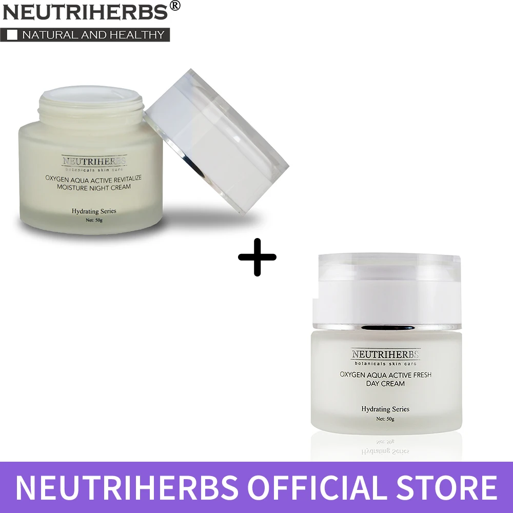 

NEUTHRIHERBS 2 in 1 Set Face Cream Whitening Aloe Vera Deep Moisturizing Hydration Hyaluronic Acid Cream for Day and Night