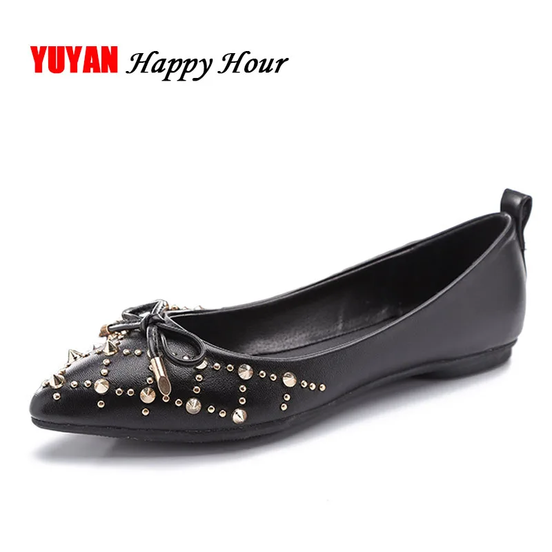 

New 2018 Fashion Shoes Women Flats Rhinestone Pointed toe Boat Shoes Elegant Single Shoes Women's Flats ZH2740