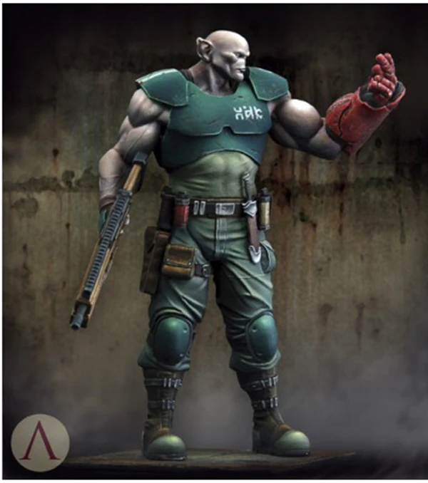

1/24 Scale 75mm Unpainted Resin Figure Orc Warrior