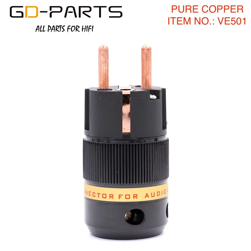 New High End Pure Copper Mains AC EU Power Plug Electric Power