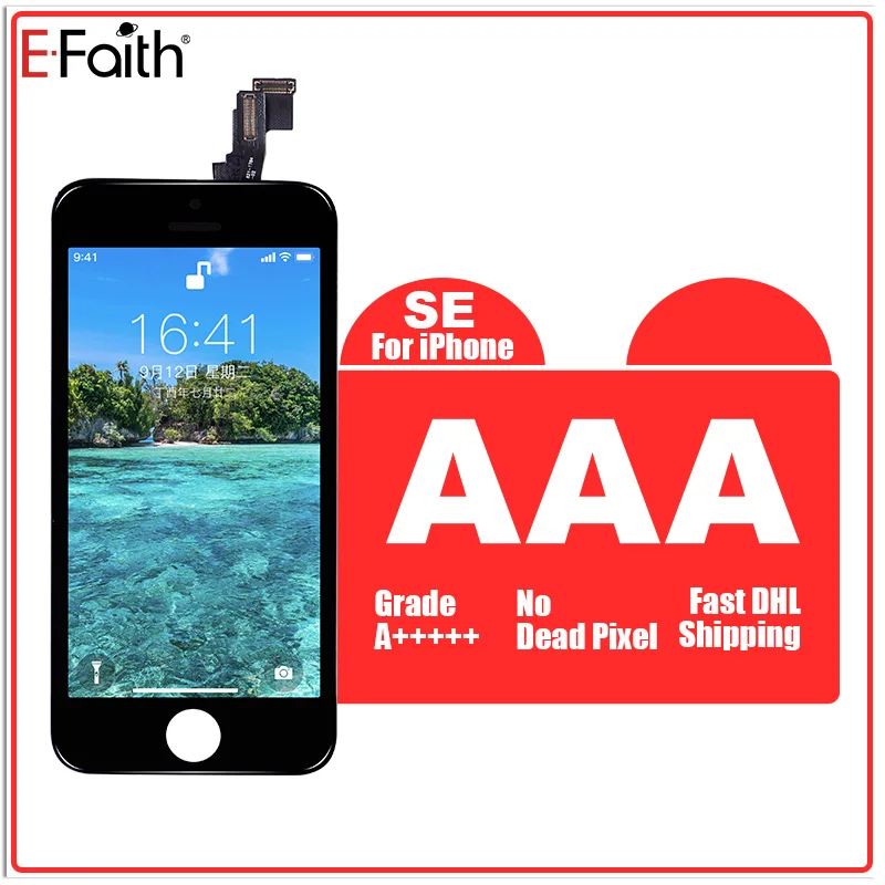 20 шт./лот E-Faith класс AAA для iPhone SE 5SE ЖК-дисплей экран дигитайзер Сенсорная панель
