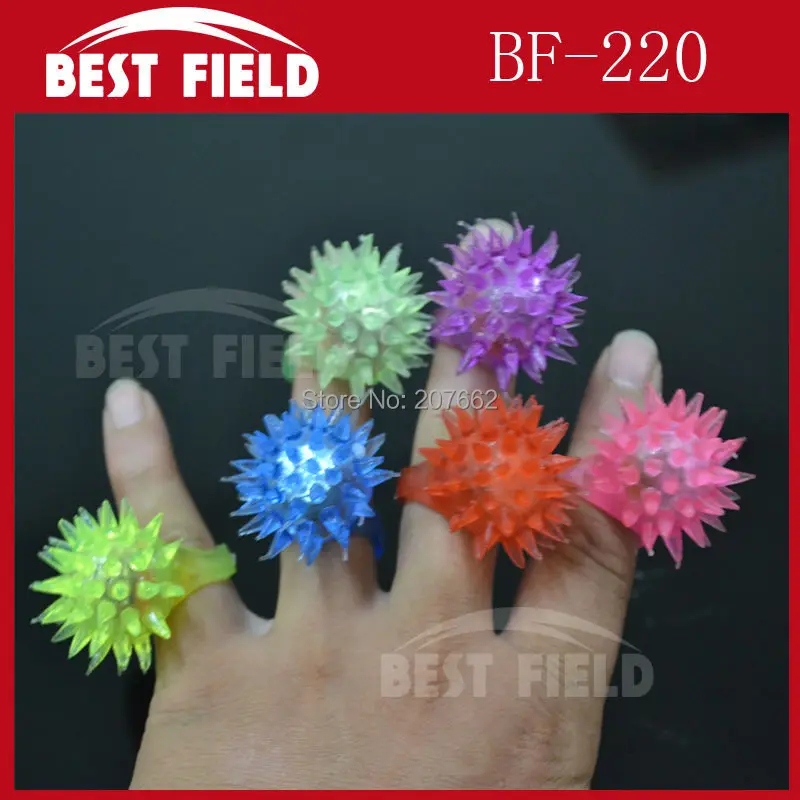 

Free Shipping 5pcs/lot led thorn finger ring Led Rubber Finger Light Beam Ring Torch novelty finger light Party Wedding