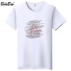 BOLUBAO модный бренд Мужская Повседневная футболка 2019 лето мужской модный принт круглый воротник футболка с коротким рукавом Мужская Уличная