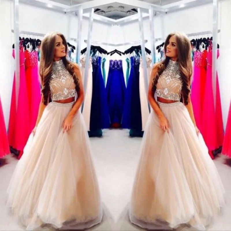 2015-sexy-champagne-tulle-two-pieces-prom