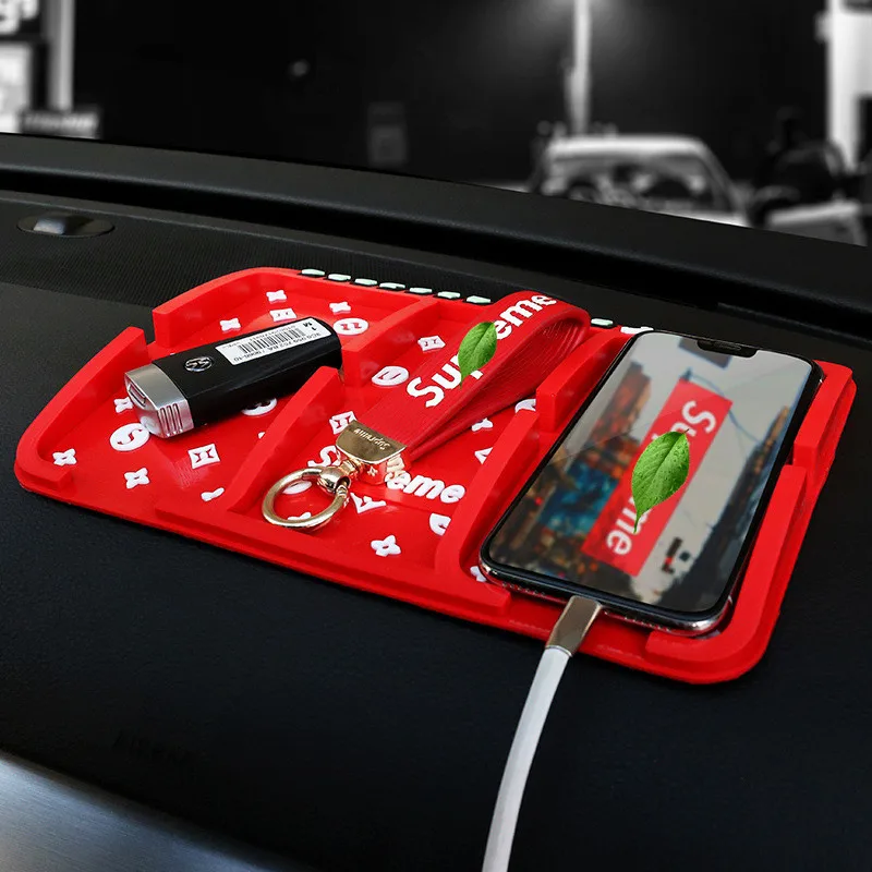

1 Anti Slip Mat Automobile Silicone Non-Slip Mat Pad Car Sticky for Mobile Phone GPS Coin Key Holder Interior Accessories