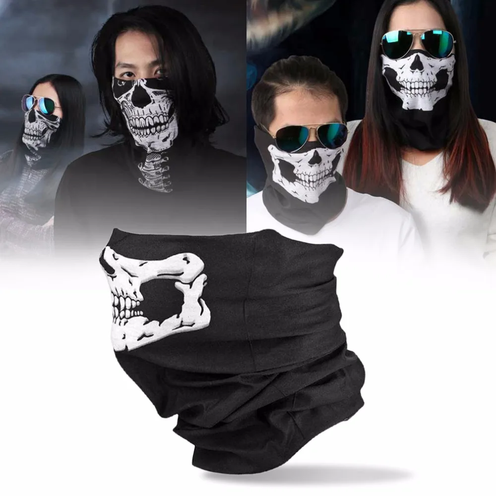 

High Quality Skull Balaclava Traditional Face Head Mask Gator Black bike skateboard Hood Costume Party Headgear
