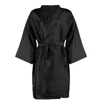 

Hairdressing Barber Wrap Spa Massage Bathrobe Waterproof Beauty Salon Clothes Black Clothing