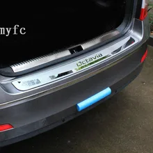 Для Skoda Octavia A7- седан автомобиля-Stying после охраны заднего бампера багажника защита порога пластины автомобильные аксессуары