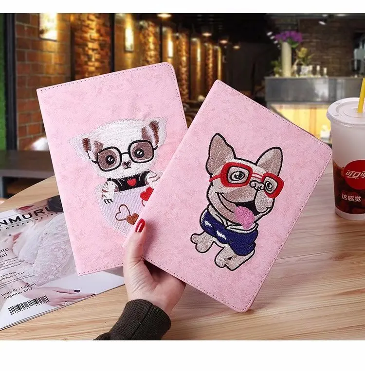 

Case With Auto Sleep/Wake for iPad 9.7 2017 2018 New Model A1822/A1893 Smart PU Leather Funda Cover tablet PC +pen