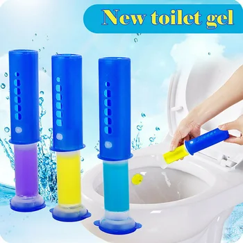

Newly 3PCS Touching-Free Toilet Cleaning Gel 3 Colour Stink-eliminating Aromatic Floral Toilet Cleaner