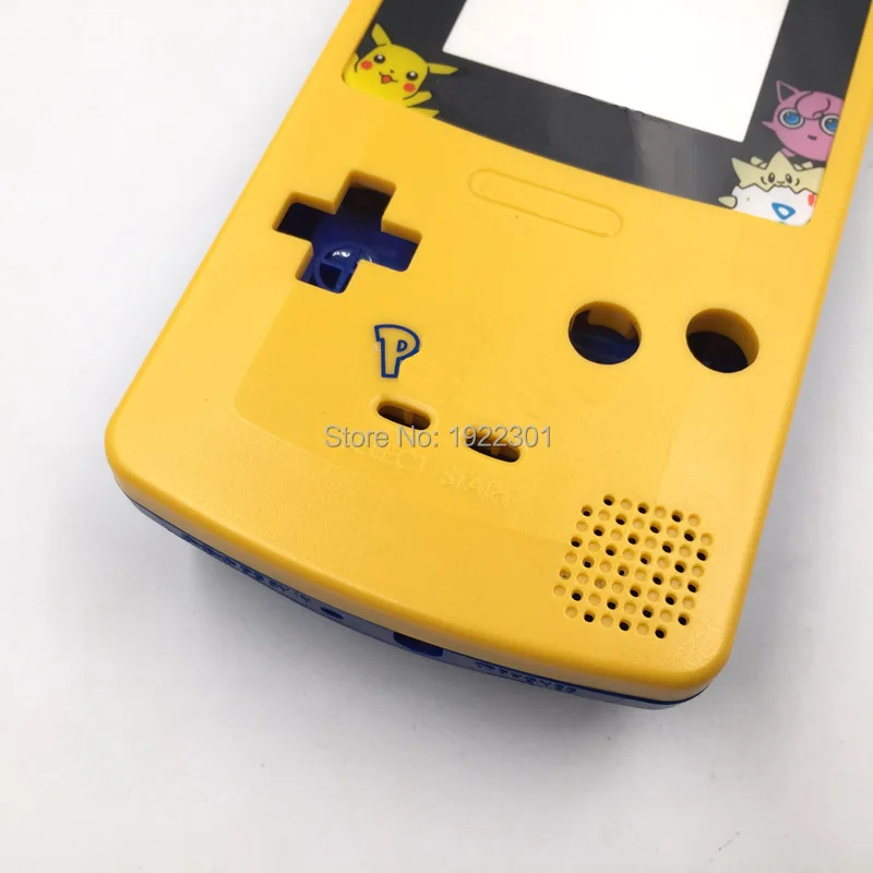 3 комплекта на запчасти для Gameboy корпус Корпус чехол Замена желтый и синий цвет Ограниченная серия для GBC Pokemon дизайн