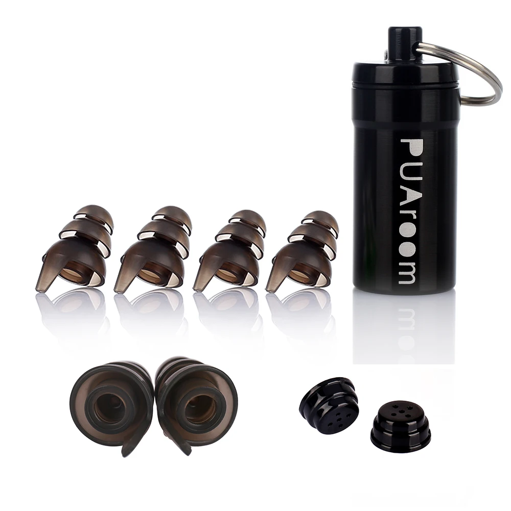 High Fidelity Ear Plugs for Musicians Concerts Motorcycles Travel Holiday and Live Events with Portable Aluminum Case
