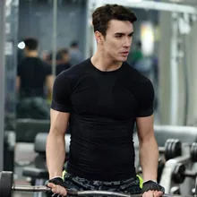 HW2016 NEW arrival Men’s Quick Dry T-shirt Fitness Men Running Training sports Short-sleeve Crossfit Slim Fit t shirt tees
