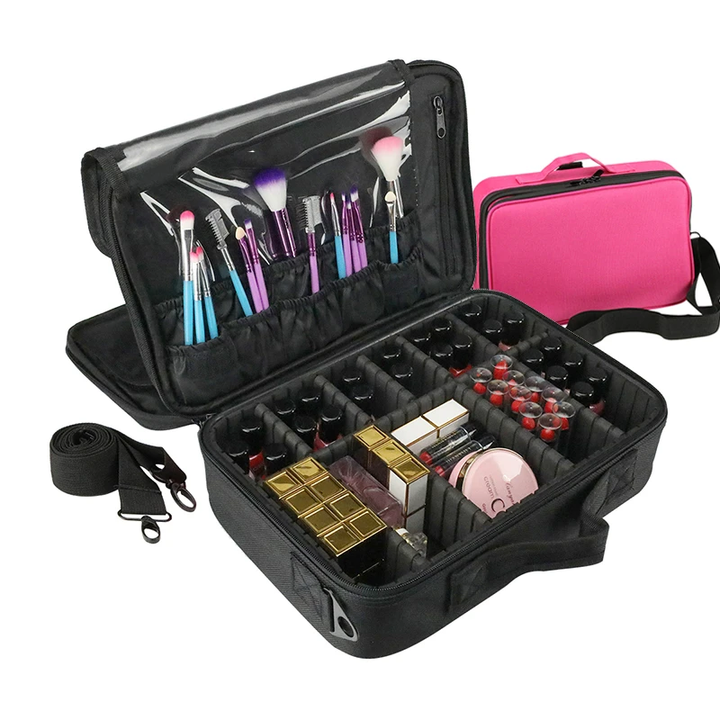 

Cosmetic Bag Travel Makeup Organizer Professional Make Up Box Cosmetics Pouch Bags Case For Makeup Artist Maleta De Maquiagem