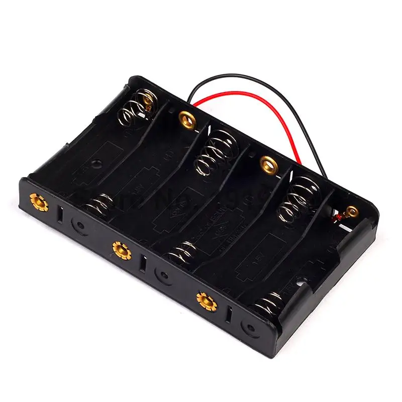1 шт. новый держатель аккумуляторных батарей 6x1 5 В AA 2A футляр для хранения 9 в с