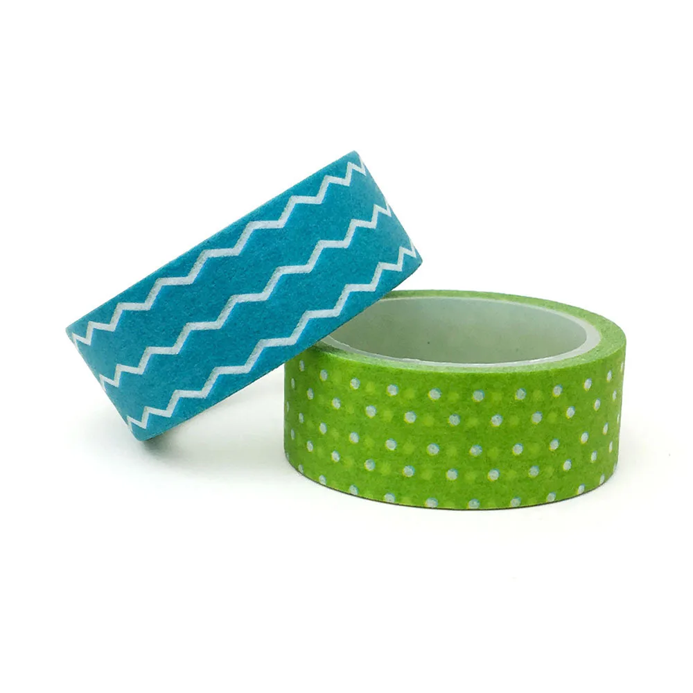 

20pcs/set Special for Sea-blue Wavy Green Dot Washi Tape Beautify DIY Decoration and Paper Washi Tape