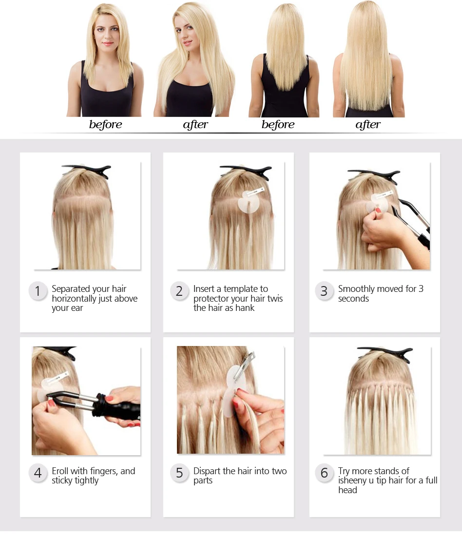 isheeny remy u tip hair (10)