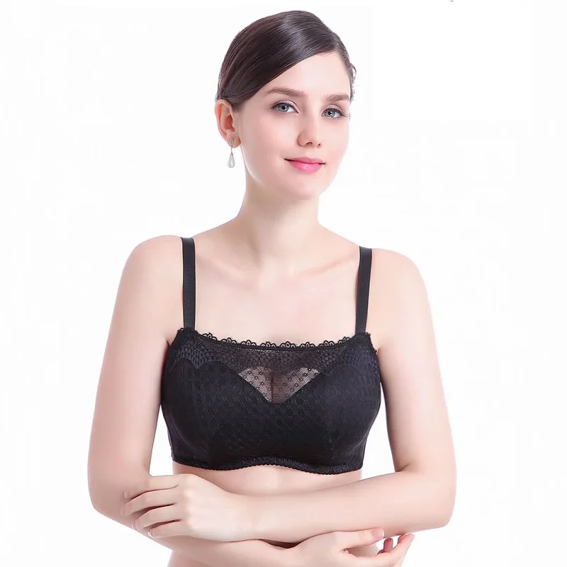 

Lady After Surgery Bra Women Breast Cancer Push Up Lingerie Girls Strapless Lace Bra Bralette Push Up Pocket Sujetador D-1007