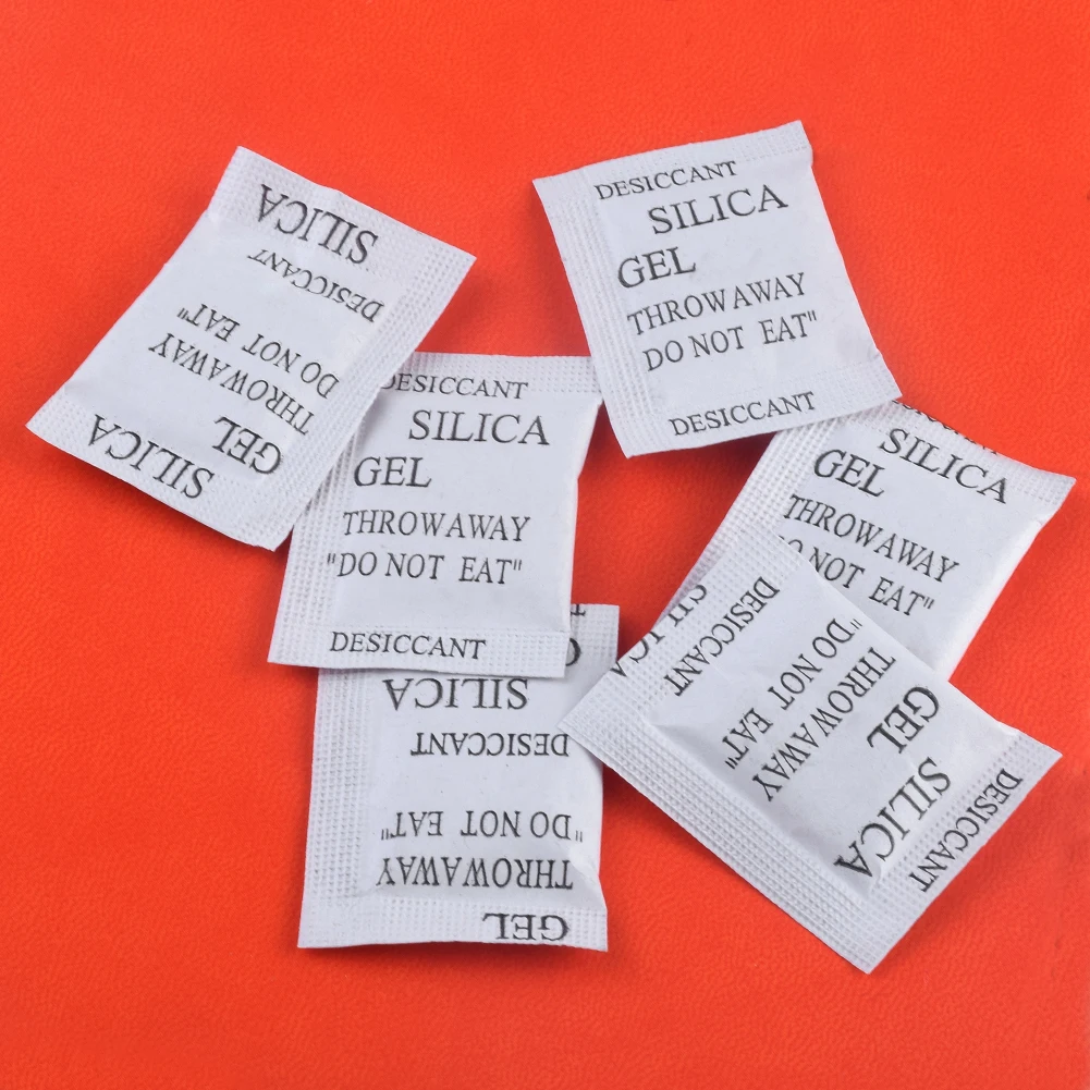 Новый 50/100Pcs силикагель Саше Осушитель Мешки Drypack корабль осушитель поглотитель